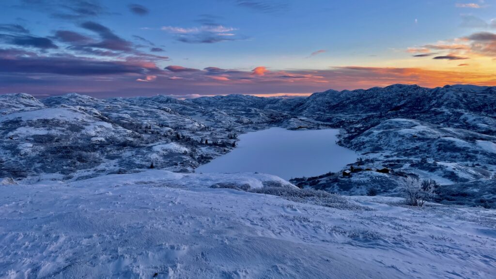 To convey a sense of perspective and openness, illustrating how a personal practice expands into a wider landscape of connection, continuity, and possibility.