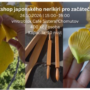 Workshop japonského nerikiri v Chomutově – podzimní nerikiri, nástroje a příroda Krušných hor